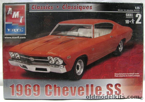 AMT 1/25 1969 Chevrolet Chevelle SS, 31792 plastic model kit